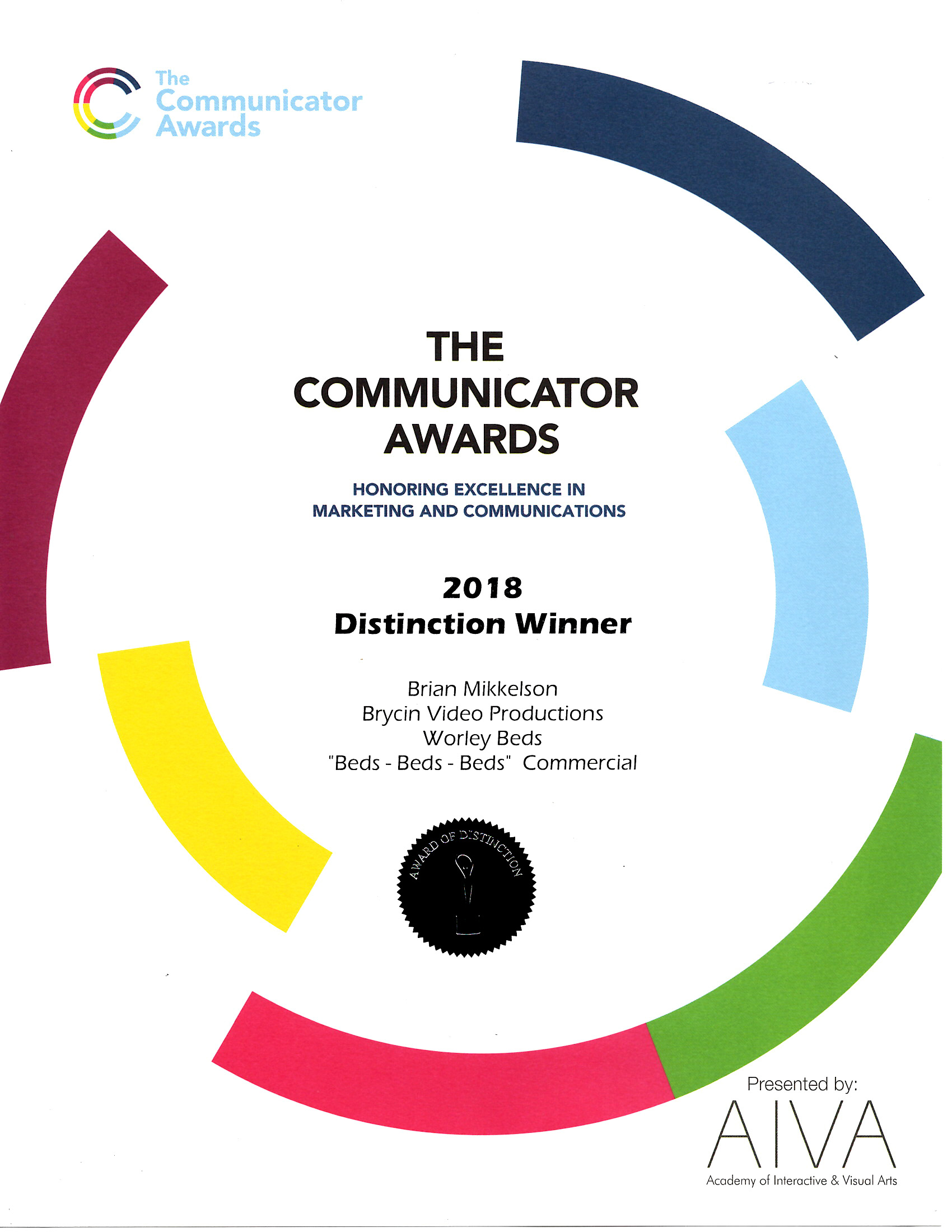 2018 Award of Distinction