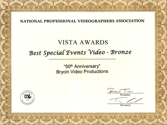 NPVA Bronze Vista Award  2006